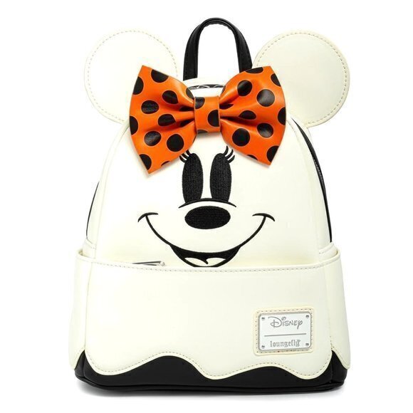 Loungefly Disney Backpack Minnie Mouse Ghost Glow in the Dark Cosplay‎ Backpack